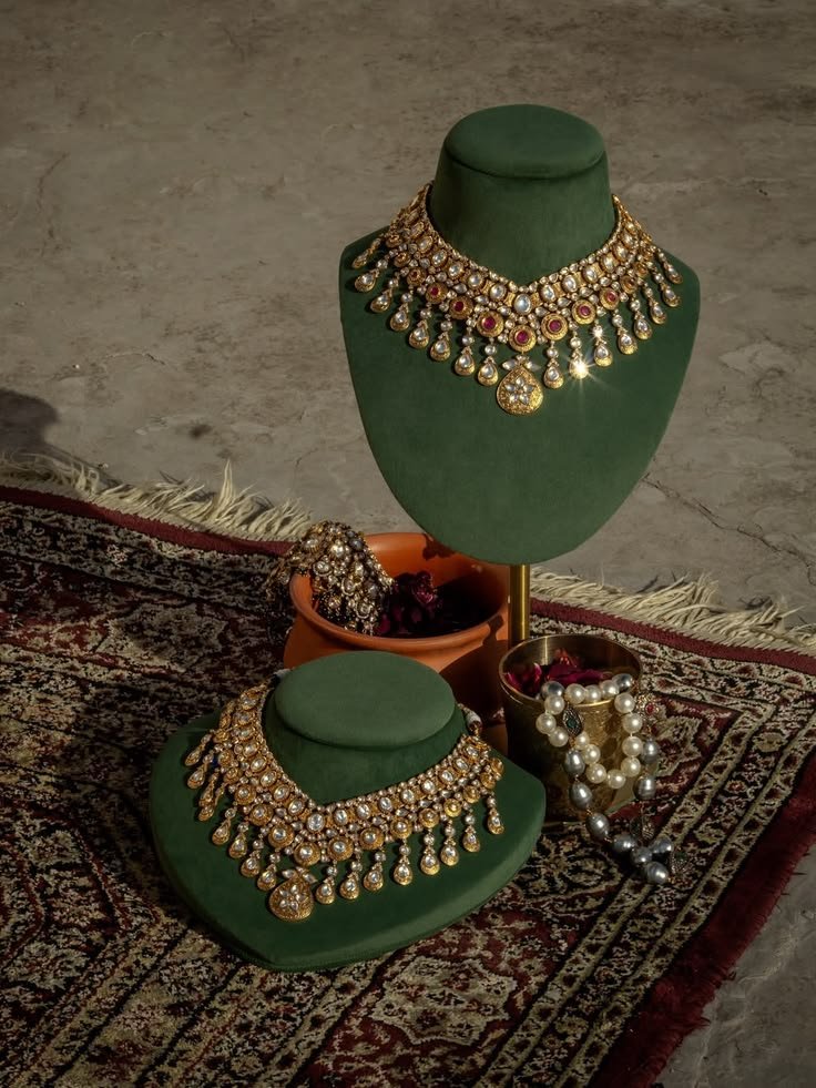 Green heritage Indian jewellery editorial